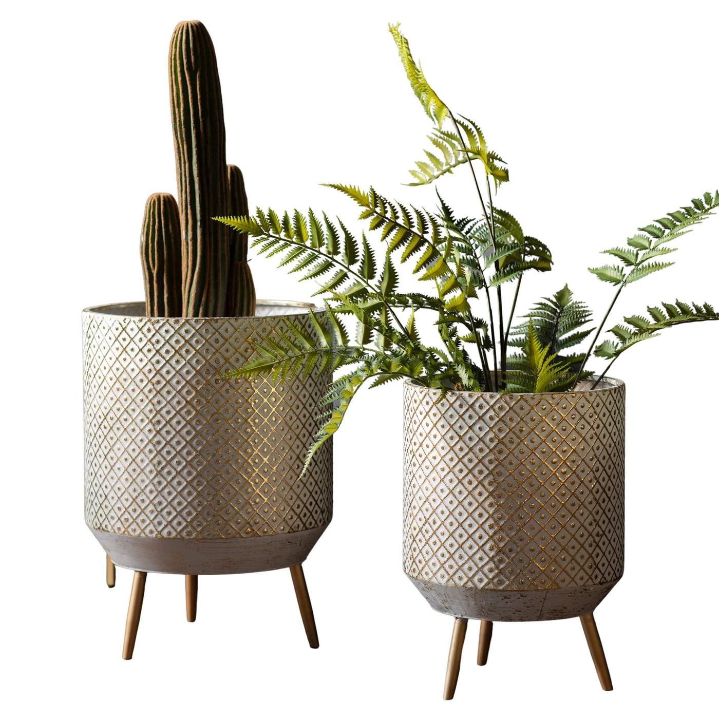 Bodhi Accessories Andrews Metal Planter Set of 2 House of Isabella UK