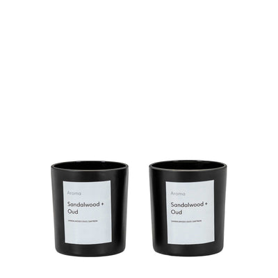 Bodhi Accessories Ashby Votive Sandalwood and Oud - Small 2 Pack House of Isabella UK