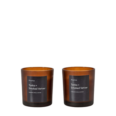 Bodhi Accessories Ashby Votive Tonka and Smoked Vetiver - Small 2 Pack House of Isabella UK