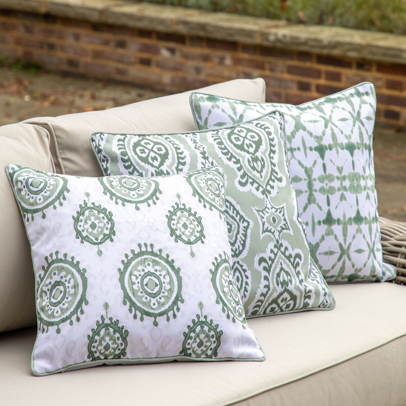 Bodhi Accessories Atherstone Cushion Cover Sage House of Isabella UK