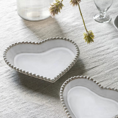 Bodhi Accessories Beaded Heart Plate Set of 3 House of Isabella UK