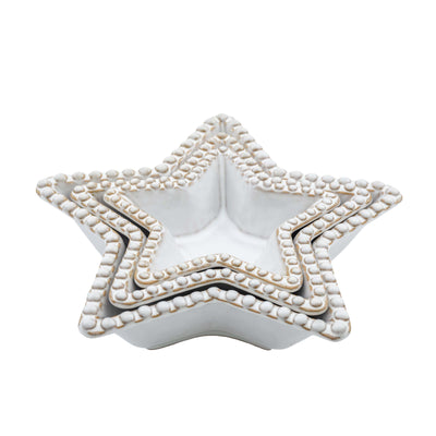 Bodhi Accessories Beaded Star Bowl Set of 3 House of Isabella UK