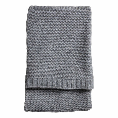 Bodhi Accessories Bodinnar Knitted Throw Grey House of Isabella UK
