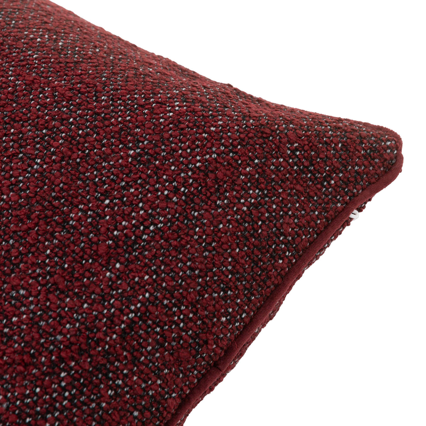 Bodhi Accessories Boucle Natural Cushion Cover Merlot House of Isabella UK