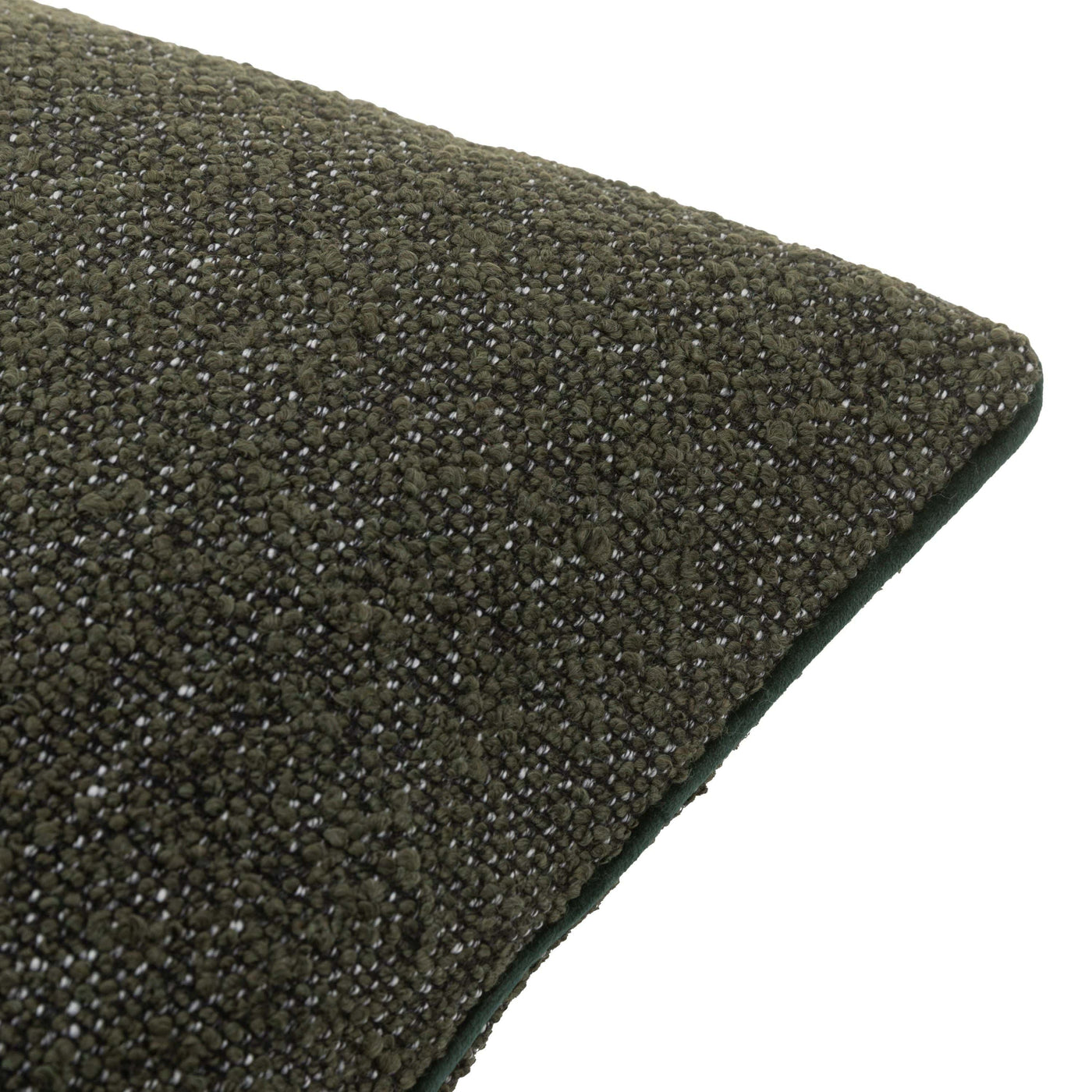 Bodhi Accessories Boucle Natural Cushion Cover Olive House of Isabella UK