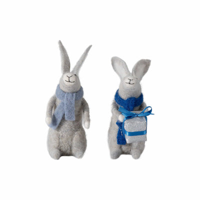 Bodhi Accessories Carlidnack Hares Set of 2 Grey House of Isabella UK