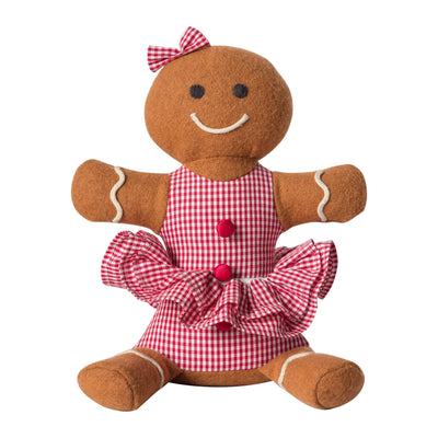 Bodhi Accessories Carlingcott Gingerbread Doorstop Brown/Red House of Isabella UK