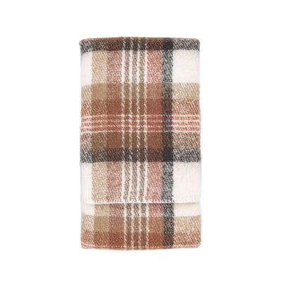 Bodhi Accessories Check Faux Mohair Throw House of Isabella UK