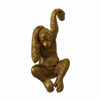 Bodhi Accessories Crumplehorn Orangutan Pot Hanger Gold (2pk) House of Isabella UK
