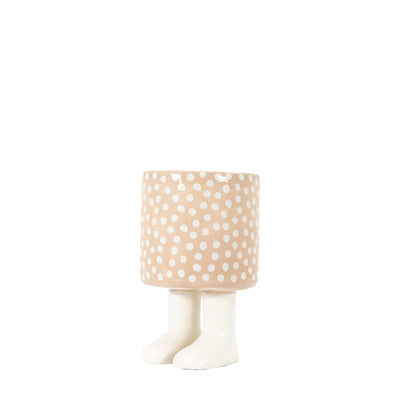 Bodhi Accessories Dotty Planter with Feet - Medium White House of Isabella UK