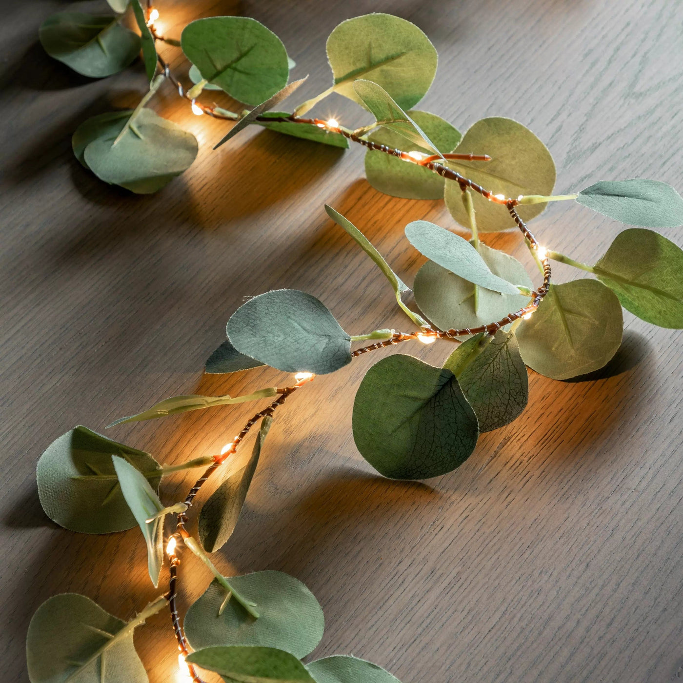 Bodhi Accessories Eucalyptus Garland 20 LED Lights House of Isabella UK