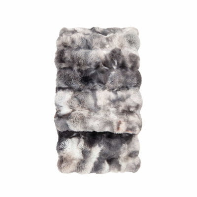 Bodhi Accessories Marshmallow Marble Rabbit Fur Throw House of Isabella UK