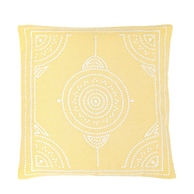 Bodhi Accessories Morelia Cushion Cover Lemon House of Isabella UK