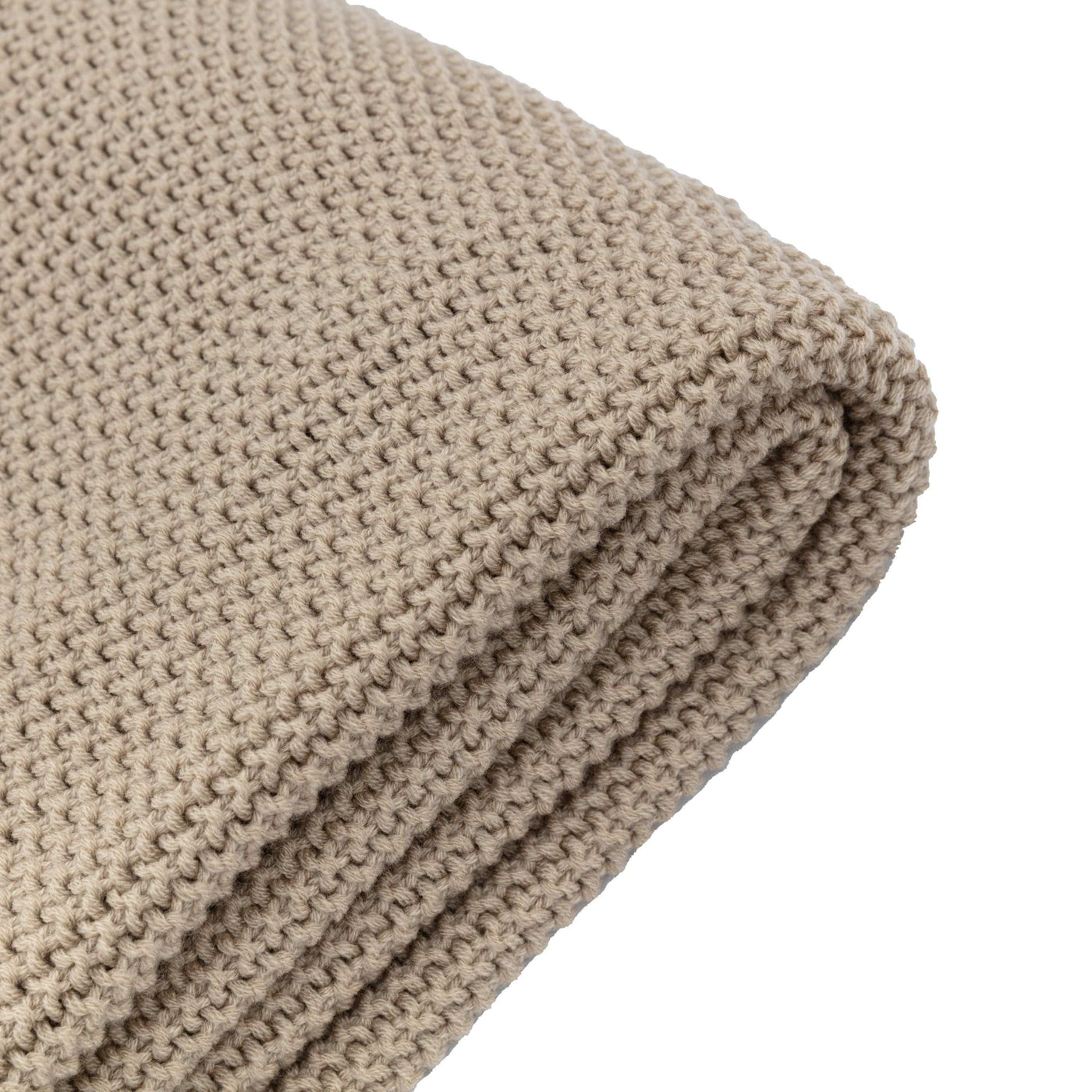 Bodhi Accessories Moss Stitched Pom Pom Throw Natural House of Isabella UK