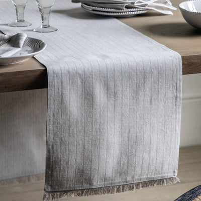 Bodhi Accessories Natural Stripe Table Runner Large House of Isabella UK