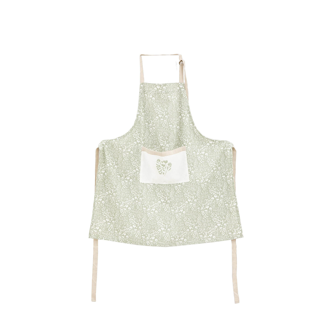 Bodhi Accessories Sage Floral Apron House of Isabella UK