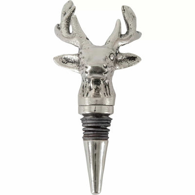 Bodhi Accessories Stag Bottle Stopper Aluminium House of Isabella UK