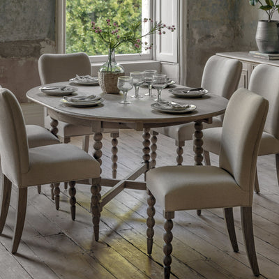 Bodhi Dining Artisan Round Ext Dining Table House of Isabella UK
