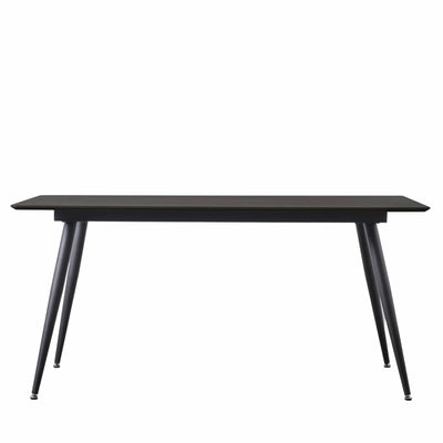 Bodhi Dining Askett Dining Table Black 1600x900x750mm House of Isabella UK