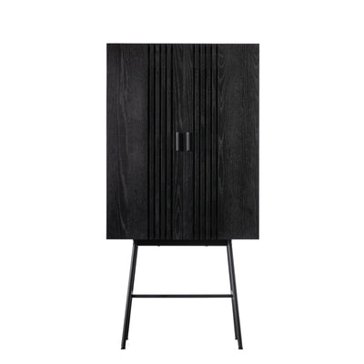 Bodhi Dining Chivery Drinks Cabinet Black 800x420x1600mm House of Isabella UK