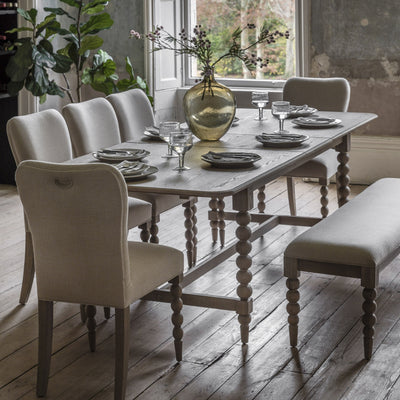 Bodhi Dining Mitcham Ext Dining Table 2000/2500x1000x750mm House of Isabella UK