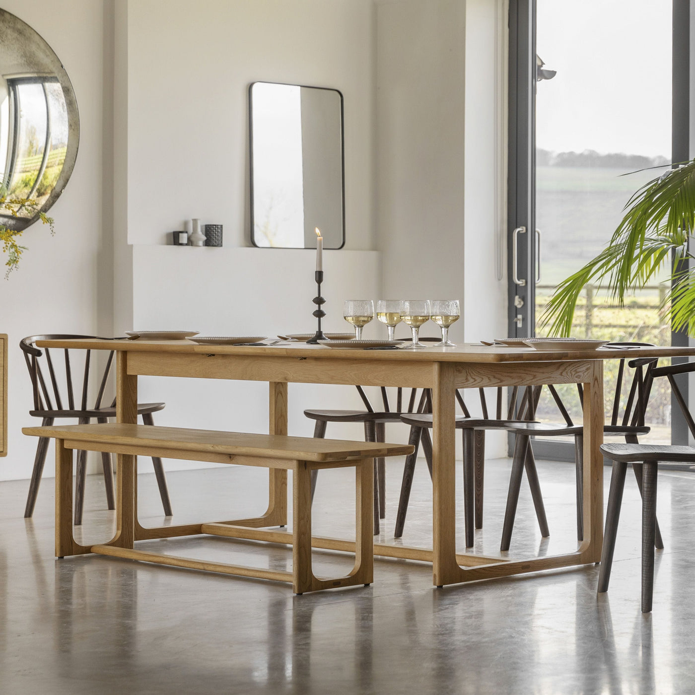 Bodhi Dining Payton Ext Dining Table Natural 2000/2500x950x750mm House of Isabella UK