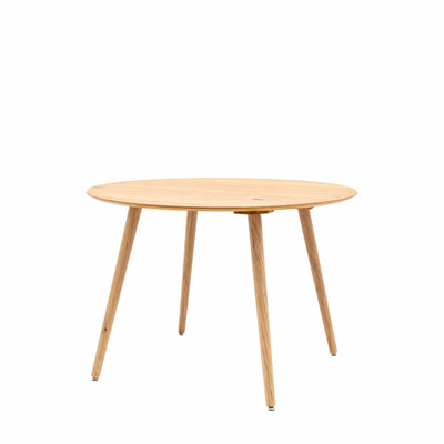 Bodhi Dining Tellisford Round Dining Table Natural 110x750x110mm House of Isabella UK