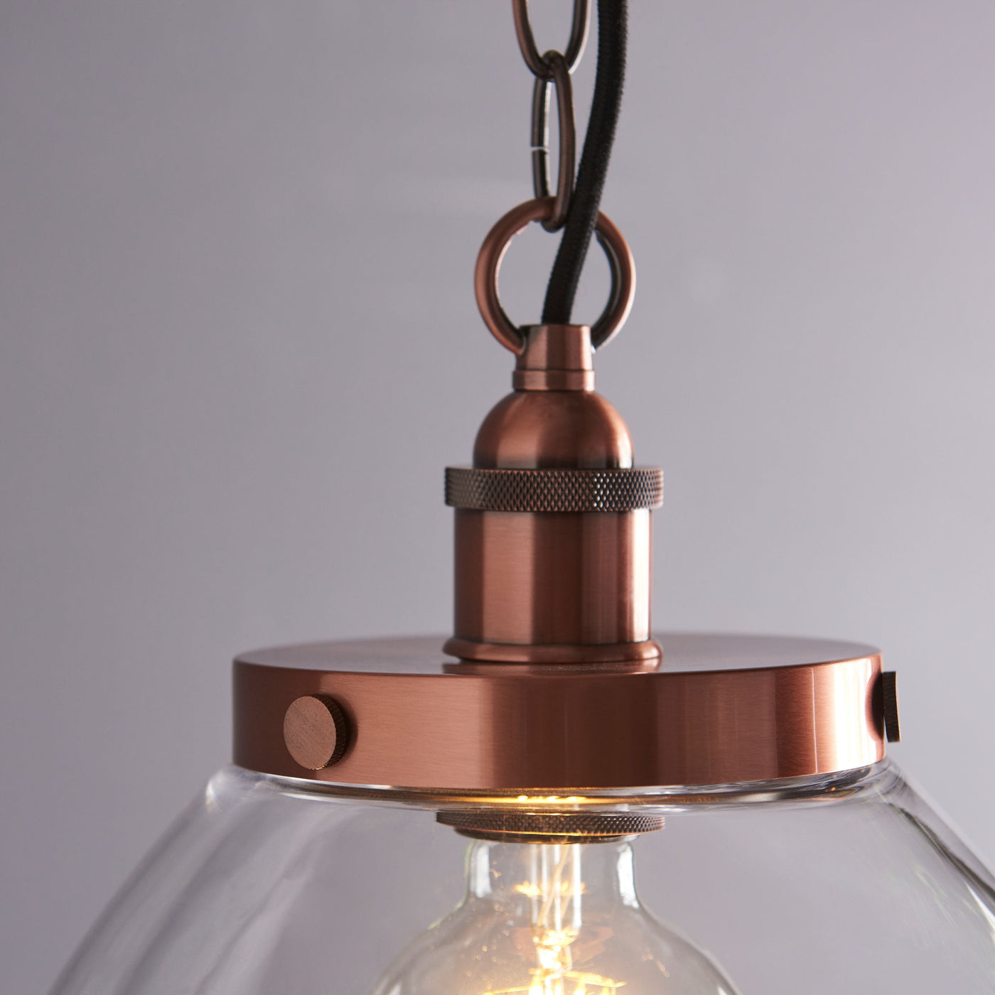 Bodhi Lighting Hansen Grand 1 Pendant Light Aged Copper House of Isabella UK