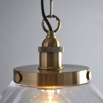 Bodhi Lighting Hansen Grand 1 Pendant Light Antique Brass House of Isabella UK