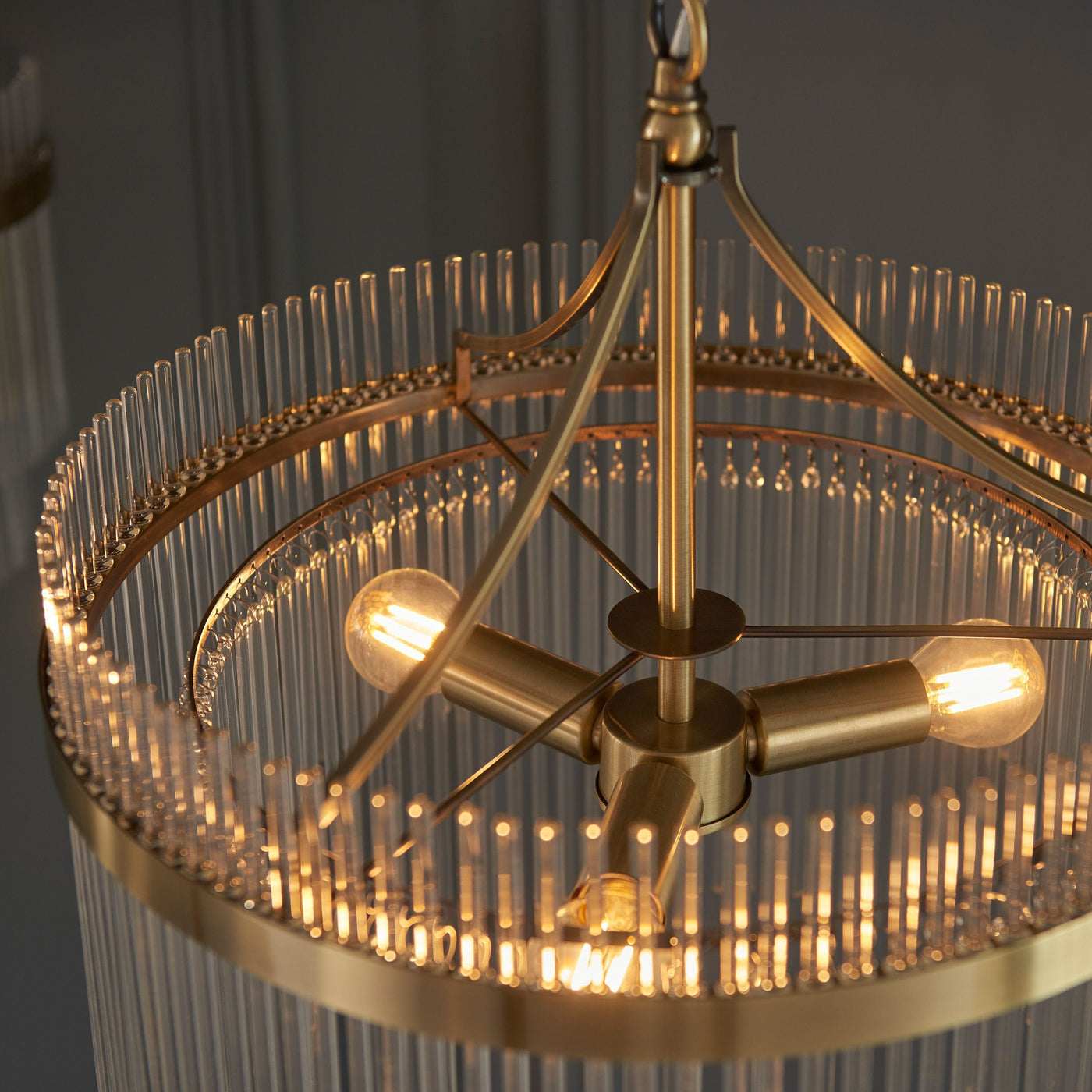 Bodhi Lighting Marietta 3 Pendant Light Antique Brass House of Isabella UK