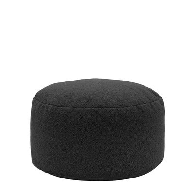 Bodhi Living Boucle Charcoal Round Pouffe House of Isabella UK