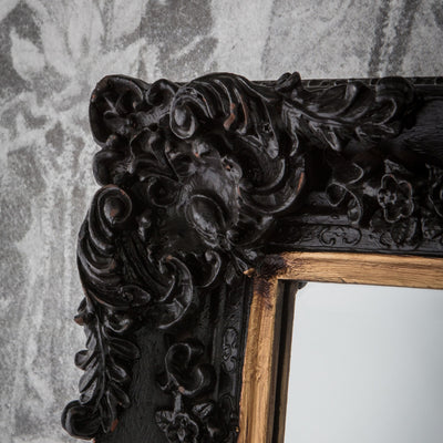 Bodhi Living Chalkway Leaner Mirror Antique Black House of Isabella UK