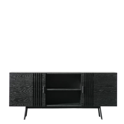 Bodhi Living Chivery Sideboard Black 1600x420x700mm House of Isabella UK
