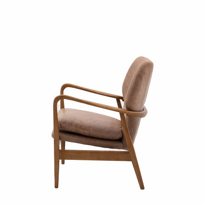 Bodhi Living Cockpole Armchair - Brown House of Isabella UK