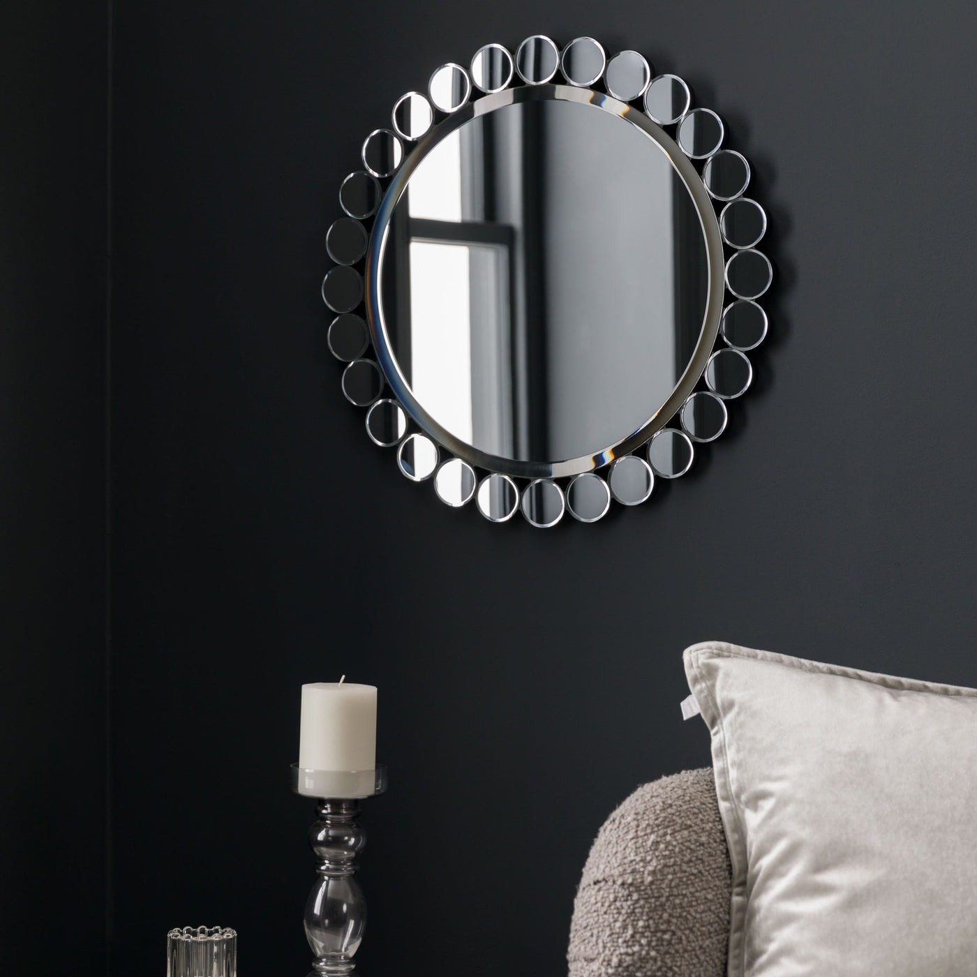 Bodhi Living Crooklands Round Mirror Small House of Isabella UK