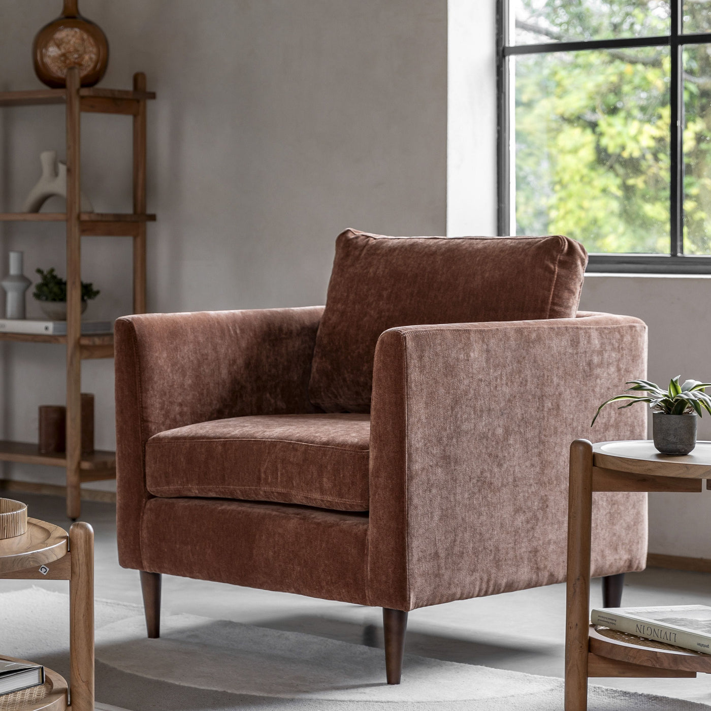 Bodhi Living Gateford Armchair Rust House of Isabella UK