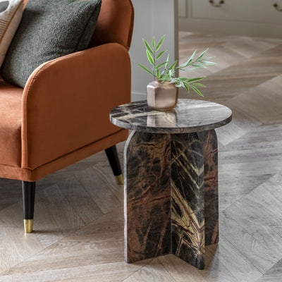 Bodhi Living Ives Side Table Forest 400x400x500mm House of Isabella UK