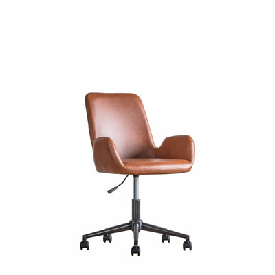 Bodhi Living Kendal Swivel Chair Brown House of Isabella UK