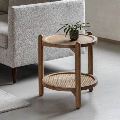 Bodhi Living Meaver Side Table 500x500x500mm House of Isabella UK