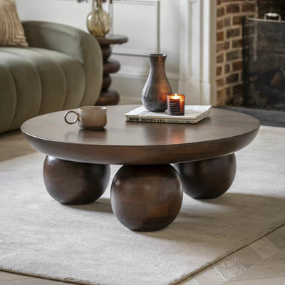 Bodhi Living Northstowe Round Coffee Table 900x900x340mm House of Isabella UK