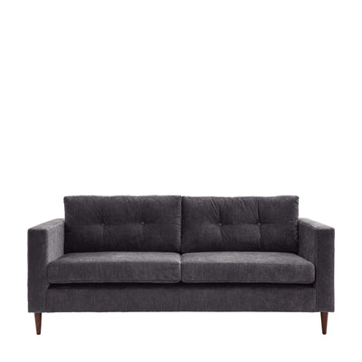 Bodhi Living Whitwell Sofa 3 Seater Charcoal House of Isabella UK