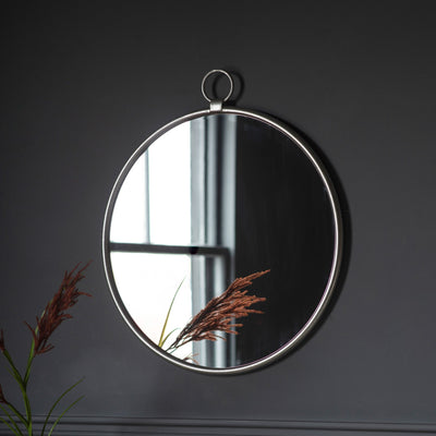 Bodhi Mirrors Barbon Silver Round Mirror - Large House of Isabella UK