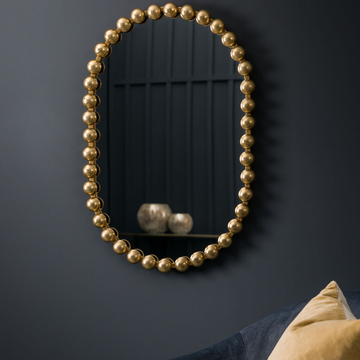 Bodhi Mirrors Blackwater Mirror Gold 600x35x900mm House of Isabella UK
