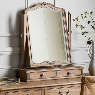 Bodhi Mirrors Blowinghouse Weathered Table Mirror W600 x D180 x H730mm House of Isabella UK