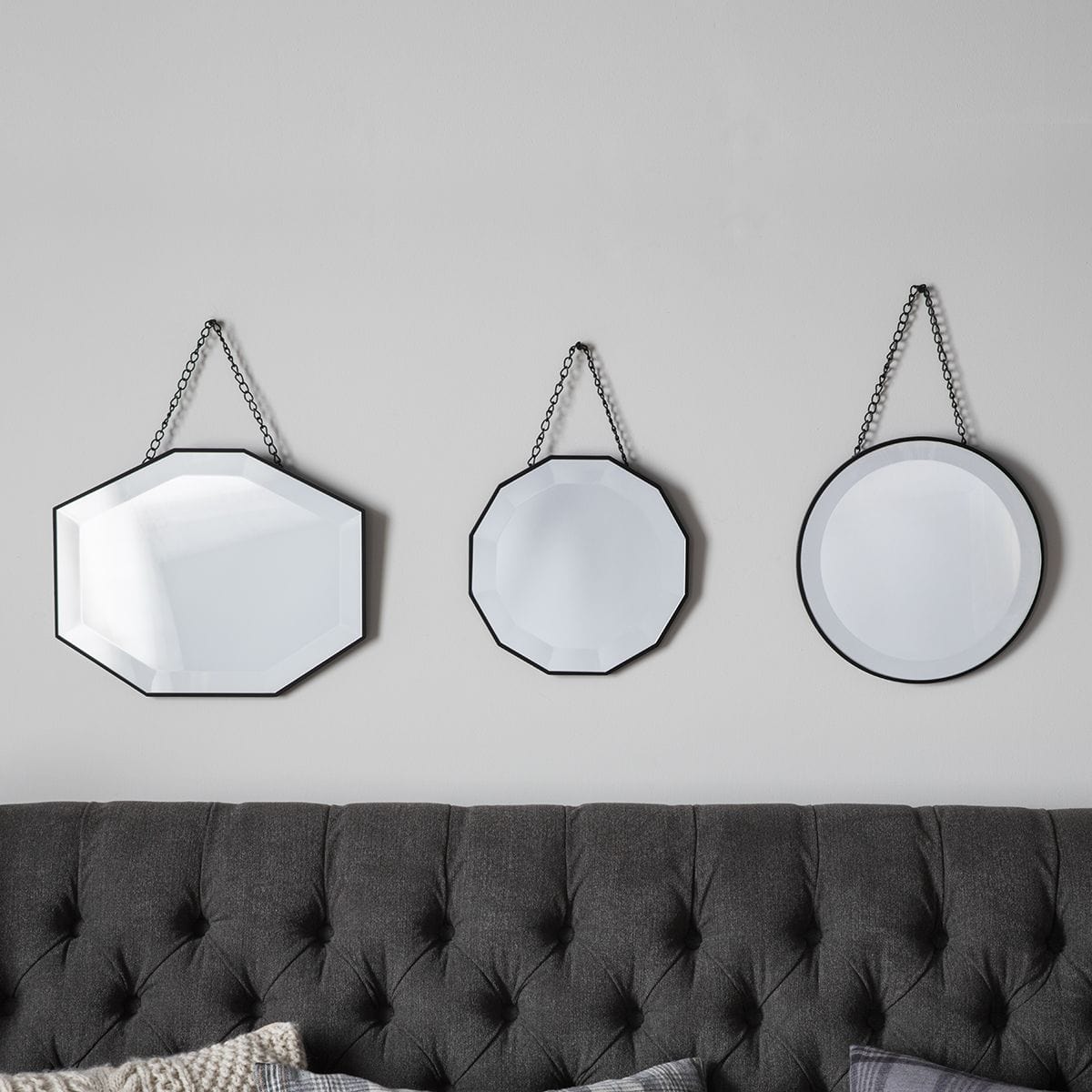 Bodhi Mirrors Cat Scatter Set Of Three House of Isabella UK
