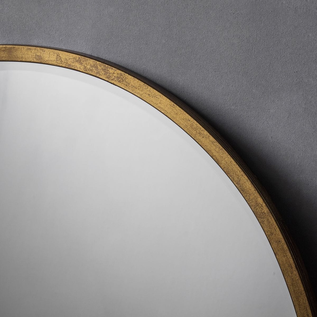 Bodhi Mirrors Chichester Round Mirror Antique Gold W800 x D20 x H800mm House of Isabella UK
