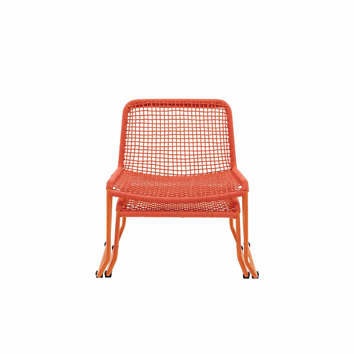 Bodhi Outdoors Sassano Lounge Chair with Footstool Orange House of Isabella UK