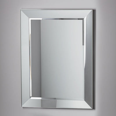 Bodhi Sleeping Barnoldswick Rectangle Mirror All Glass Finish 42x32" House of Isabella UK