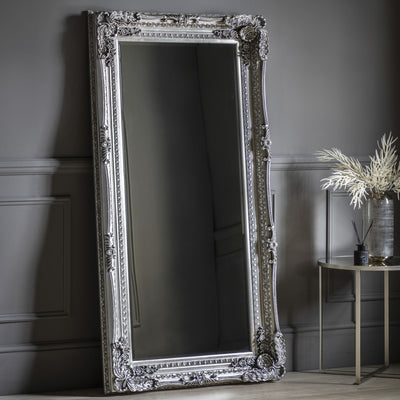 Bodhi Sleeping Birkby Louis Leaner Mirror Silver 69" x 35.5" House of Isabella UK