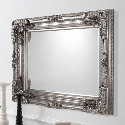 Bodhi Sleeping Birkby Louis Mirror Silver 47'' x 35.5'' House of Isabella UK